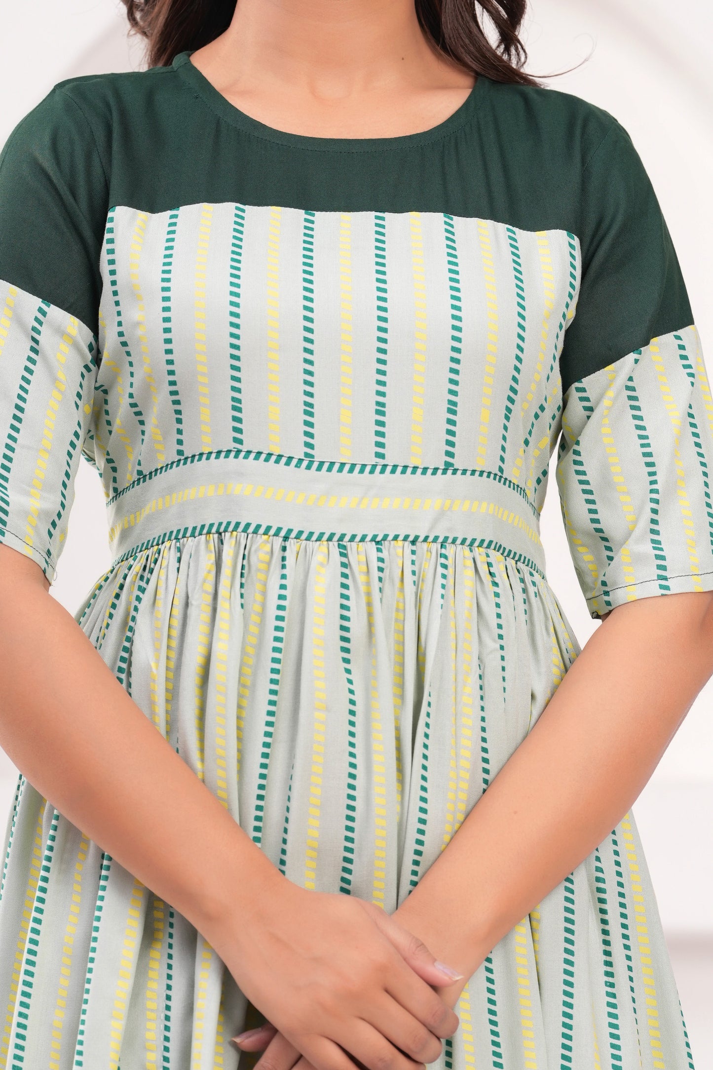 Women's Anarkali Cotton Kurti Party Wear Dress