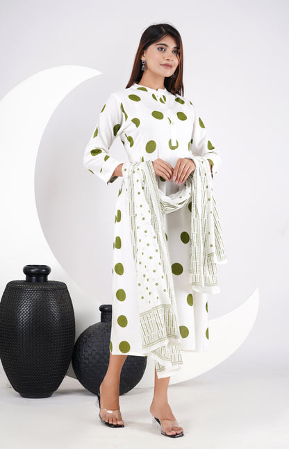 Women Viscose Rayon Kurta Dupatta Set