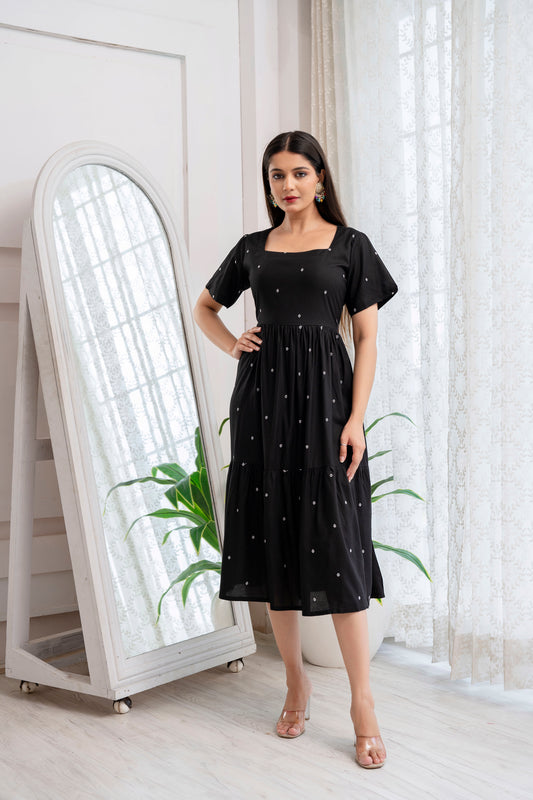 Women's Anarkali Cotton Kurti Party Wear Dress