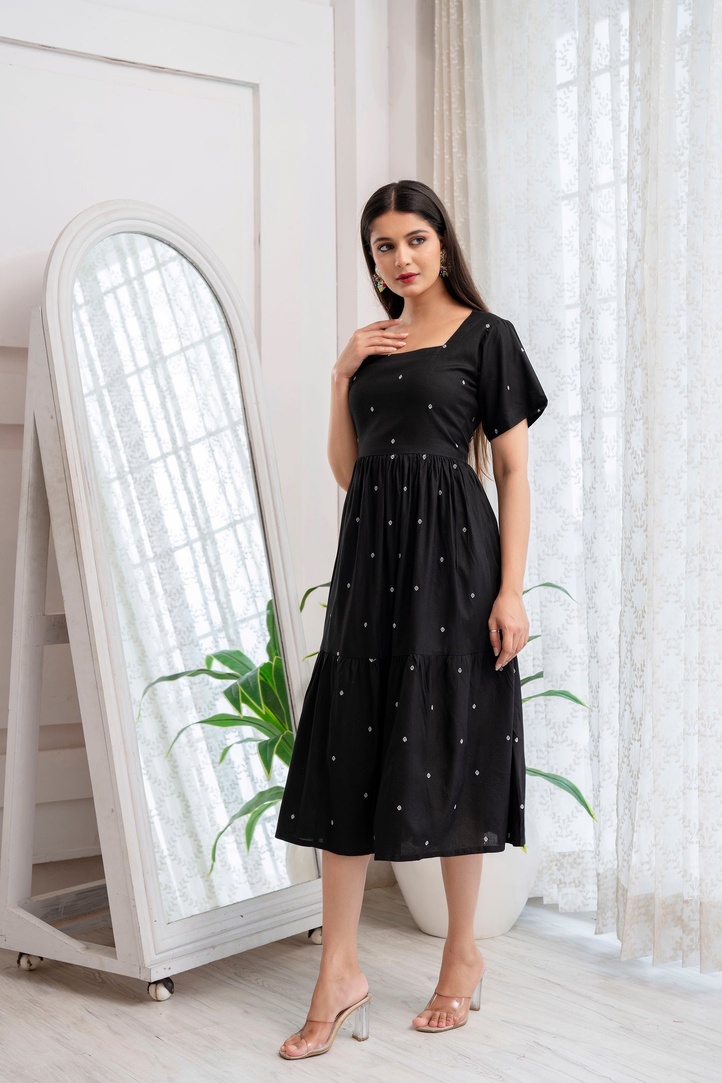 Women's Anarkali Cotton Kurti Party Wear Dress