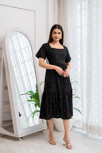 Women's Anarkali Cotton Kurti Party Wear Dress