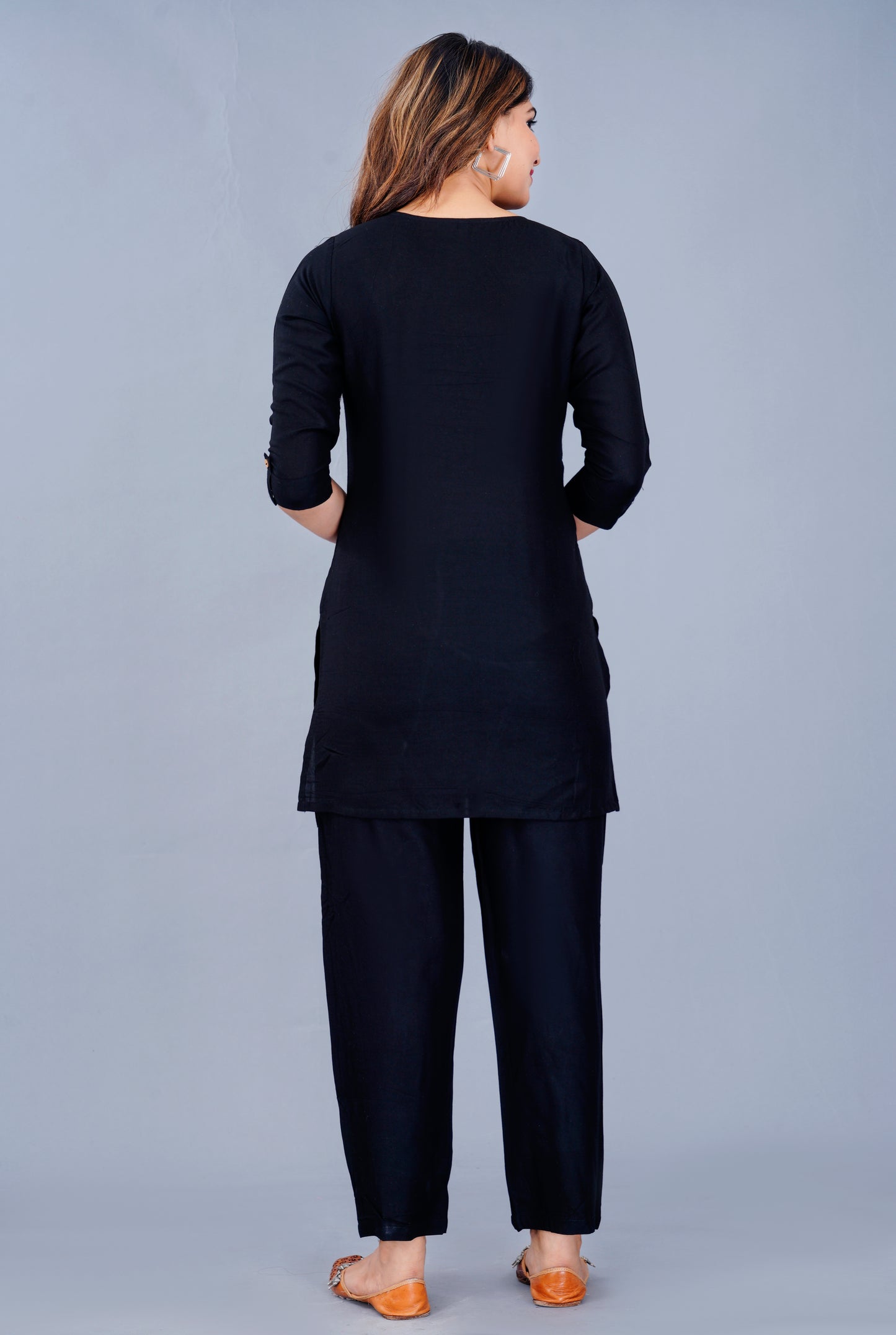 Women Viscose Rayon Kurta Pant Set